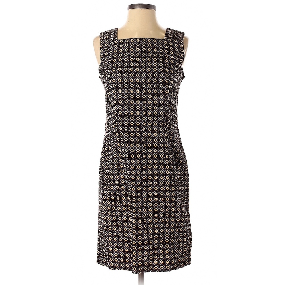 Philippe Adec Paris Modern Print Sheath Dress Size 4 ~ Classic Preppy Office